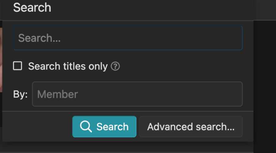 Use the Main Search Bar
