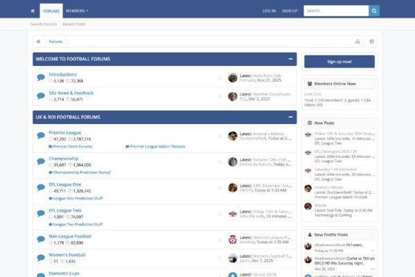 How to Join Football Forums
