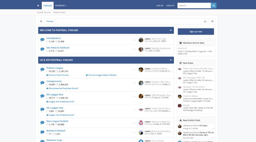 How to Join Football Forums
