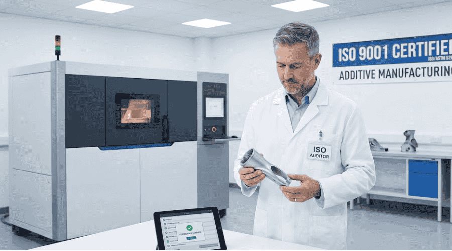 Certifikace ISO v aditivní výrobě